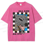 Unisex All Bark All Bite Printed Washed Tee
