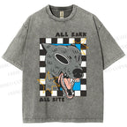 Unisex All Bark All Bite Printed Washed Tee
