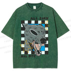 Unisex All Bark All Bite Printed Washed Tee