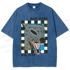 Unisex All Bark All Bite Printed Washed Tee
