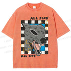 Unisex All Bark All Bite Printed Washed Tee