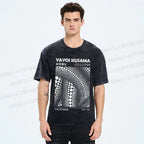 Unisex Yayoi Kusama Poster Printed Washed Tee