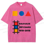 Unisex Bauhaus 100 Years Printed Washed Tee