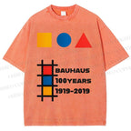 Unisex Bauhaus 100 Years Printed Washed Tee