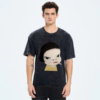 Too Young To Die Smoking Girl Washed T-Shirt