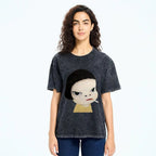 Too Young To Die Smoking Girl Washed T-Shirt