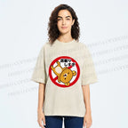 Unisex Rilakkuma Do not Sleeping too much Printed Washed Tee