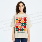 Unisex Holly Jolly Christmas Printed Washed Tee