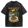 Kumamoto Mount Aso Black Bear Vintage Washed T-shirt