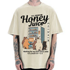 Honey Juice Bear Japanese Vending Machine Vintage Washed T-shirt
