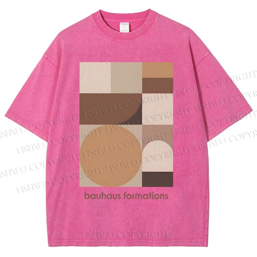 Unisex Bauhaus Formations Printed Washed Tee