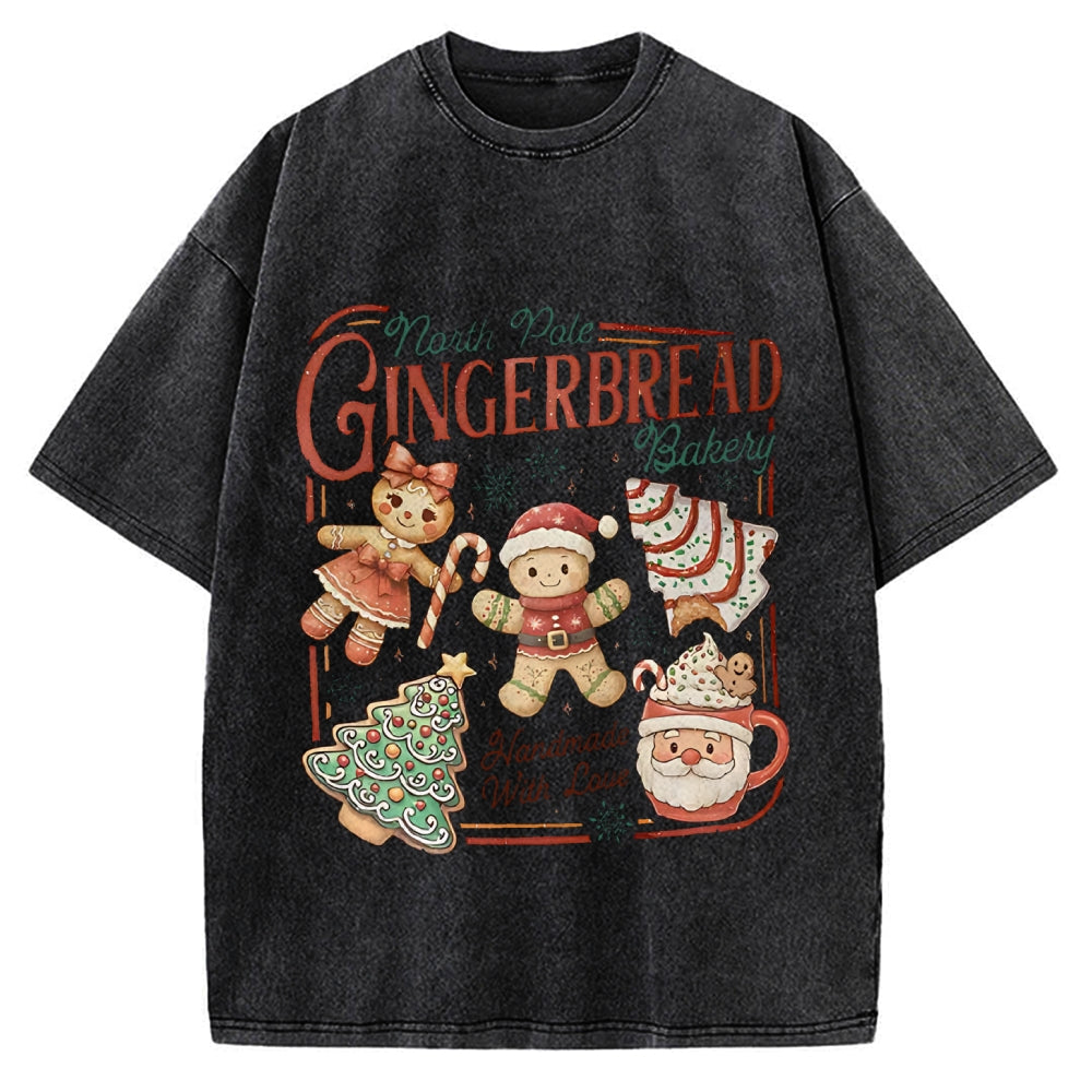 Gingerbread Bakery Vintage Washed T-shirt