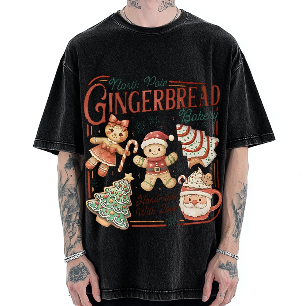 Gingerbread Bakery Vintage Washed T-shirt