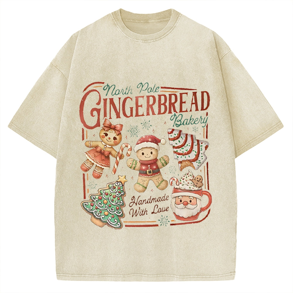 Gingerbread Bakery Vintage Washed T-shirt