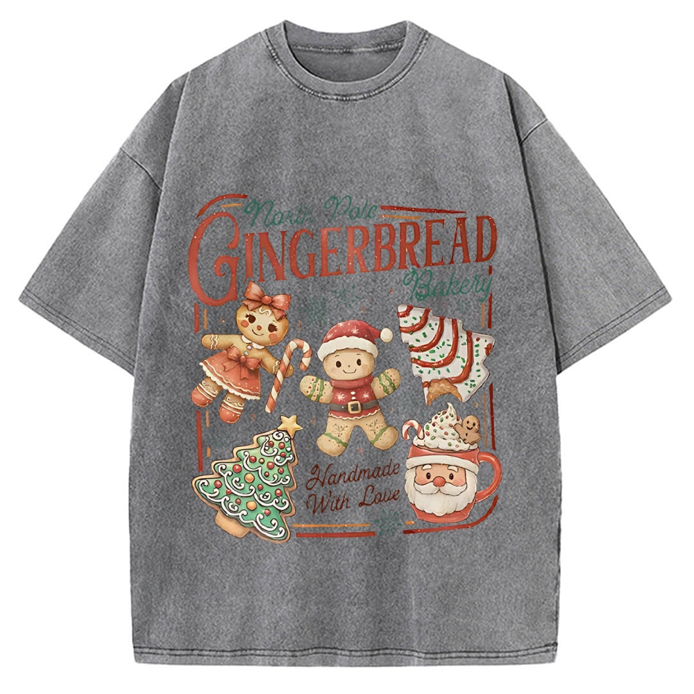 Gingerbread Bakery Vintage Washed T-shirt