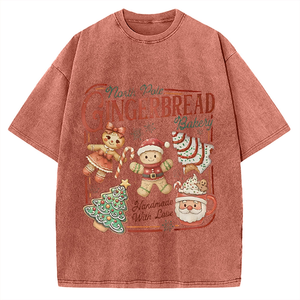 Gingerbread Bakery Vintage Washed T-shirt