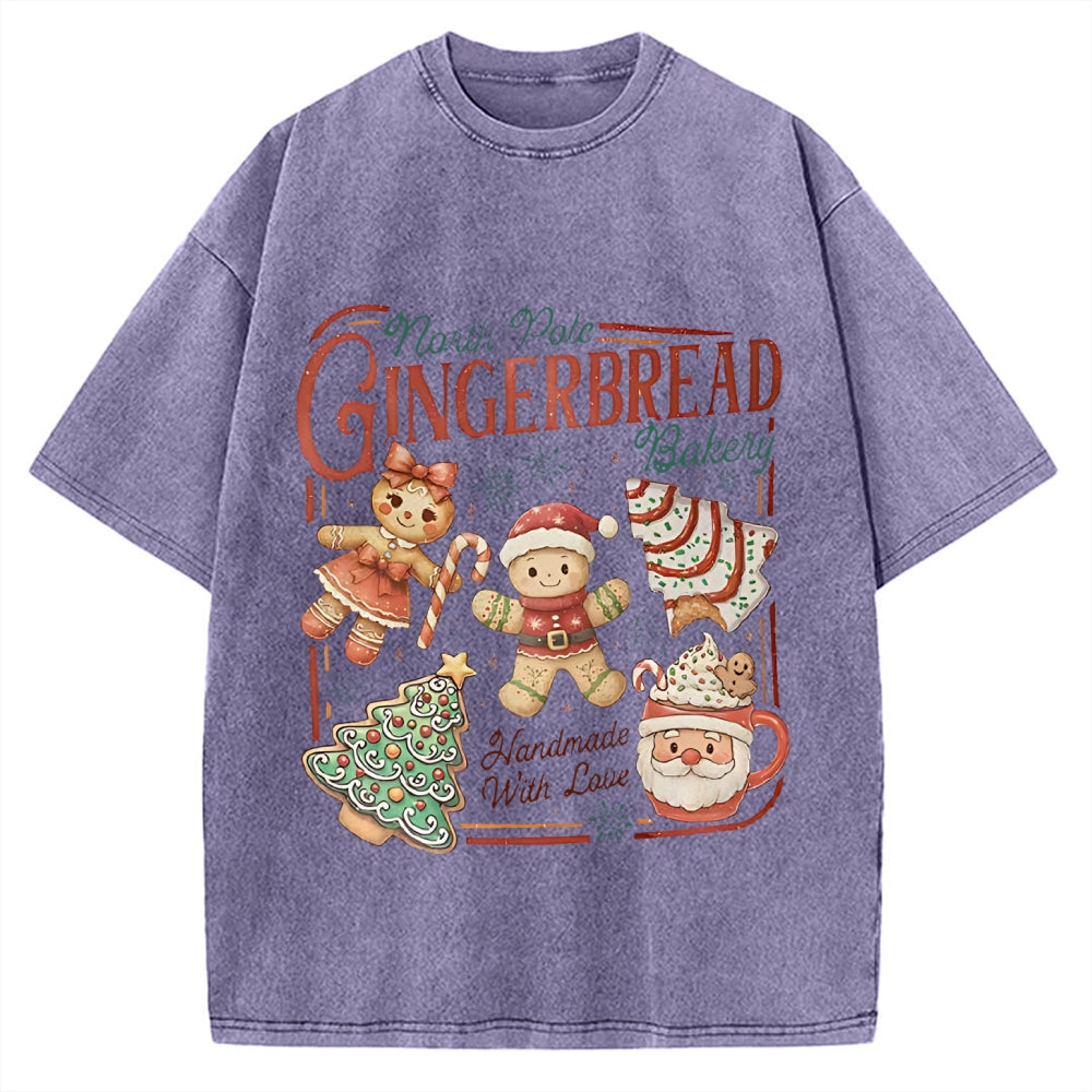 Gingerbread Bakery Vintage Washed T-shirt