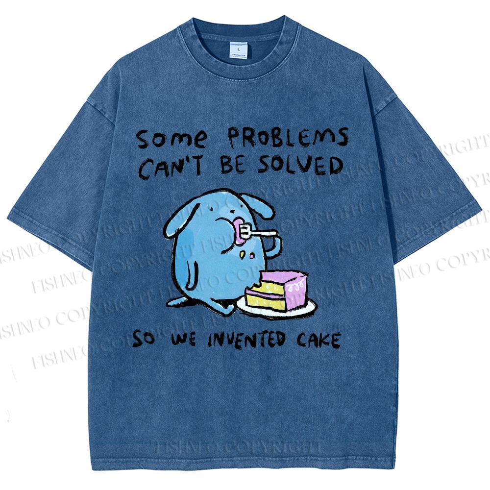 Unisex We Invented Cakes Printed Washed Tee
