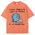 Unisex We Invented Cakes Printed Washed Tee