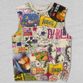 Unisex Collage Printed Tank Top