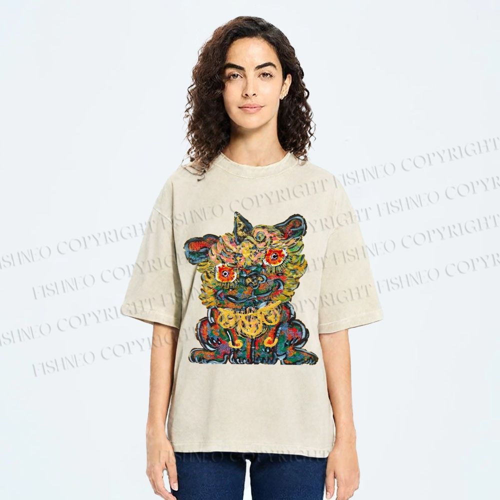 Unisex  Miwa Komatsu Printed Washed Tee