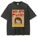 Yoshitomo Nara We Are Punks Vintage Wash Japanese Design T-Shirt