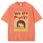 Yoshitomo Nara We Are Punks Vintage Wash Japanese Design T-Shirt