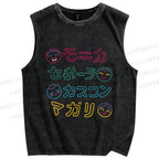 Unisex Monica's Gang Printed Washed Tank Top