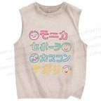 Unisex Monica's Gang Printed Washed Tank Top