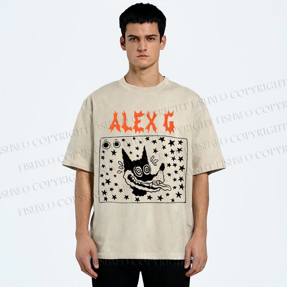 Unisex Alex G Printed Washed Tee