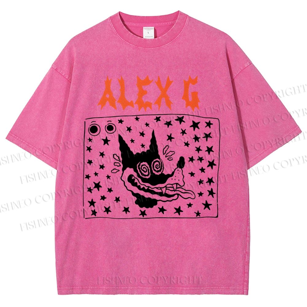 Unisex Alex G Printed Washed Tee