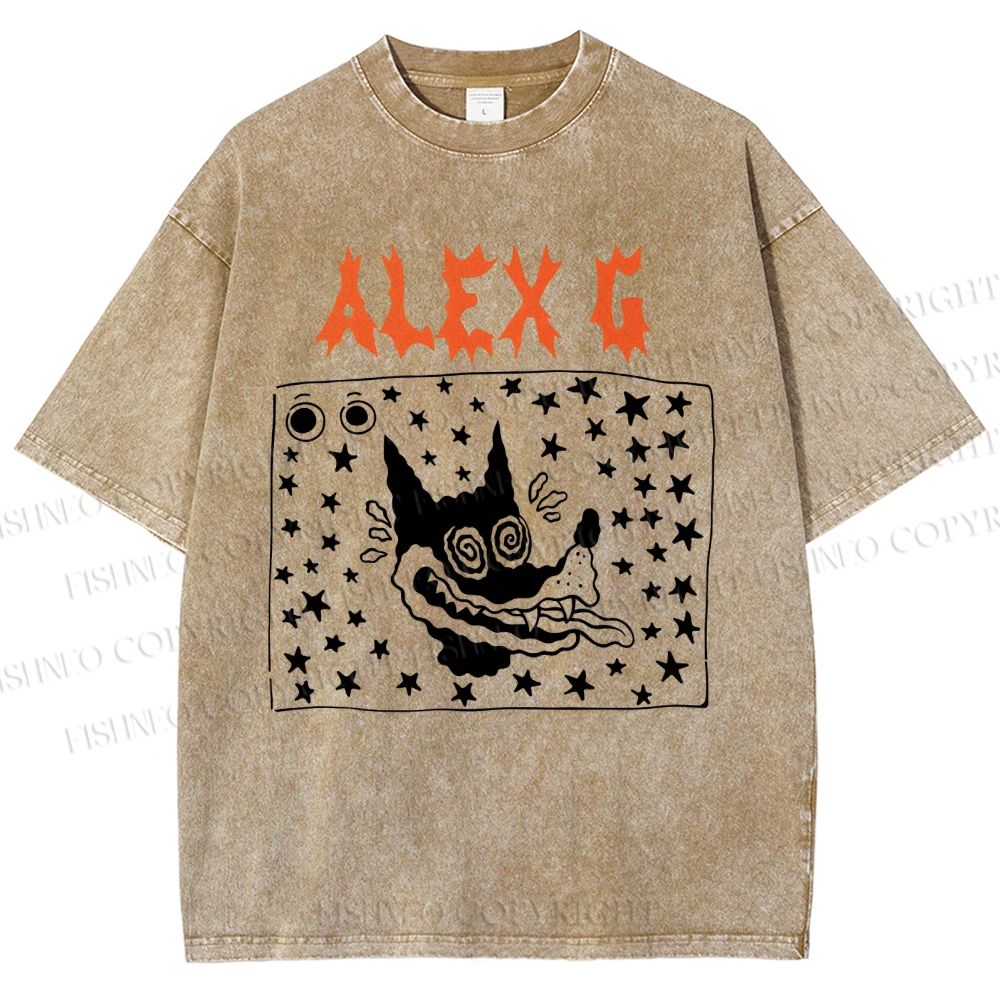 Unisex Alex G Printed Washed Tee
