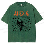 Unisex Alex G Printed Washed Tee