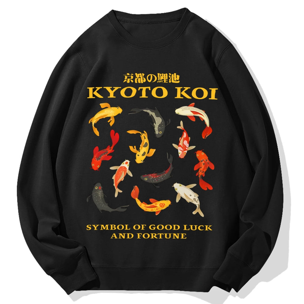 Kyoto Koi Fish Cotton Sweatshirt