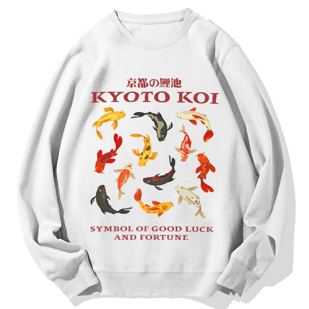 Kyoto Koi Fish Cotton Sweatshirt