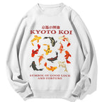 Kyoto Koi Fish Cotton Sweatshirt