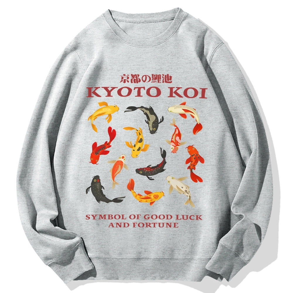 Kyoto Koi Fish Cotton Sweatshirt