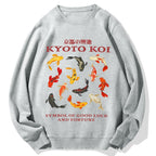Kyoto Koi Fish Cotton Sweatshirt