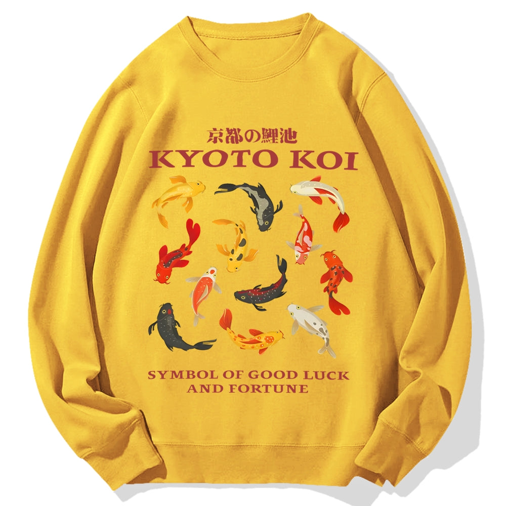 Kyoto Koi Fish Cotton Sweatshirt