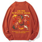 Kyoto Koi Fish Cotton Sweatshirt