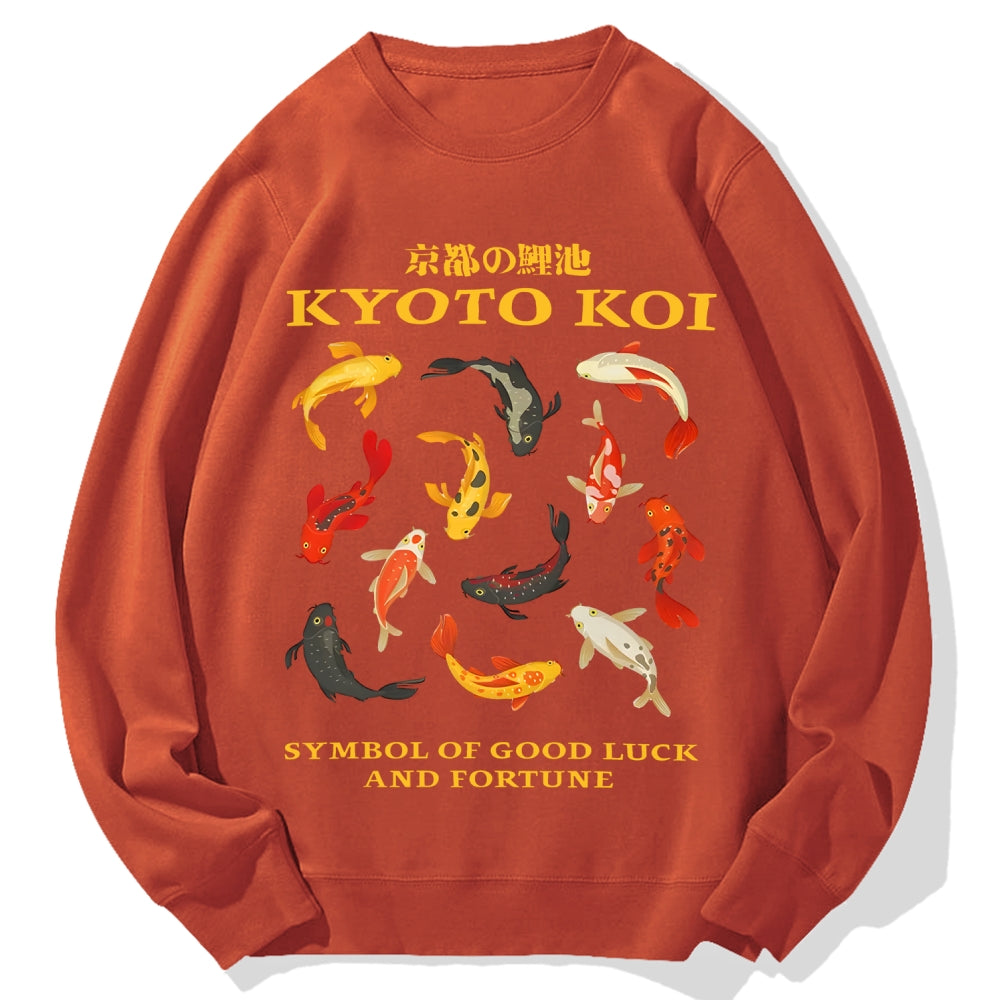 Kyoto Koi Fish Cotton Sweatshirt