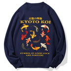 Kyoto Koi Fish Cotton Sweatshirt