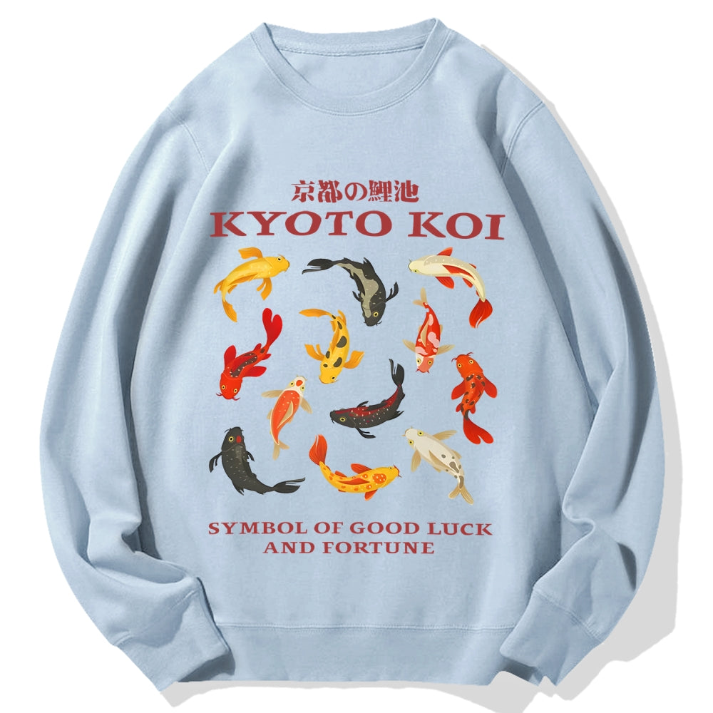 Kyoto Koi Fish Cotton Sweatshirt
