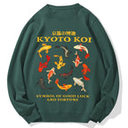 Kyoto Koi Fish Cotton Sweatshirt