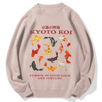 Kyoto Koi Fish Cotton Sweatshirt