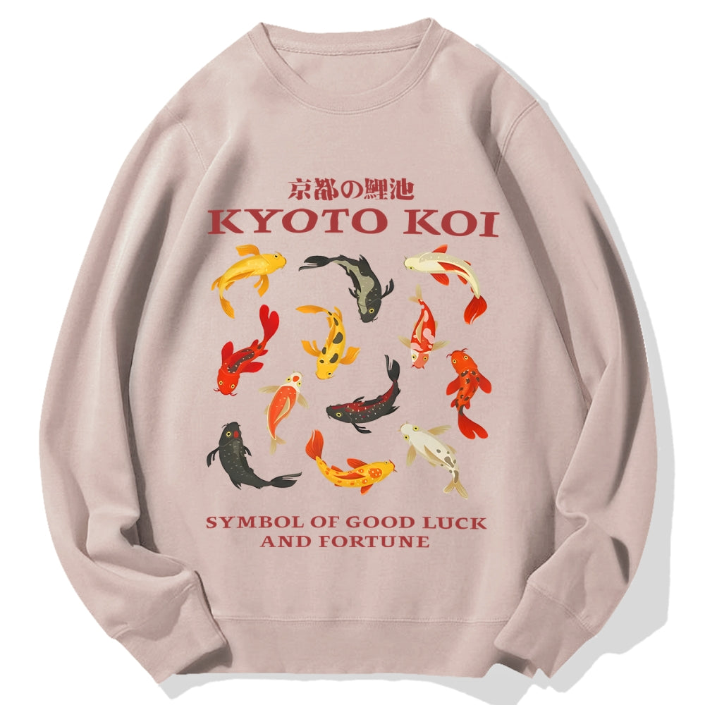Kyoto Koi Fish Cotton Sweatshirt