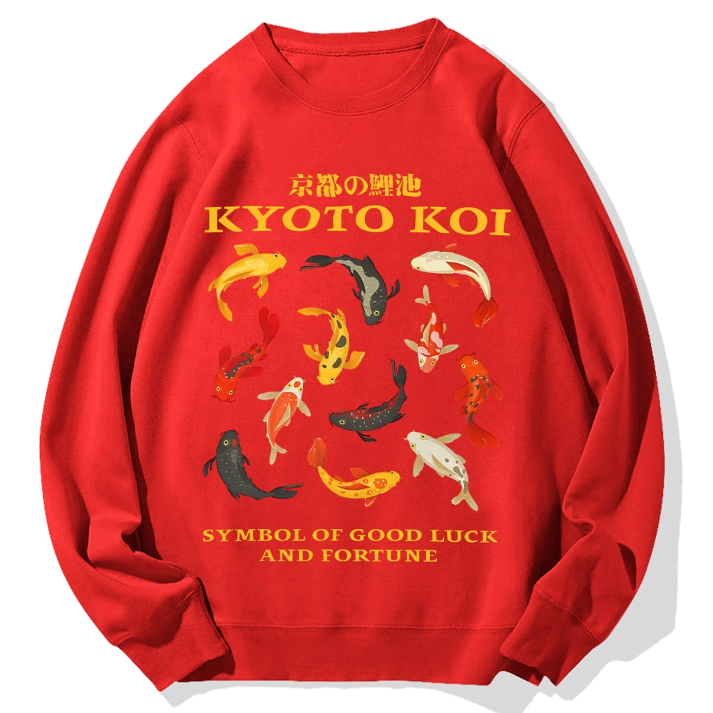 Kyoto Koi Fish Cotton Sweatshirt