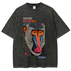 Yayoi Kusama Ape Vintage Washed Crew Neck T-Shirt