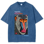 Yayoi Kusama Ape Vintage Washed Crew Neck T-Shirt