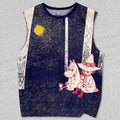 Unisex Moonmin in Moonlight Wood Printed Tank Top